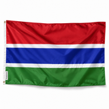 Drapeau de la Gambie – Plusieurs Tailles – Polyester Résistant
