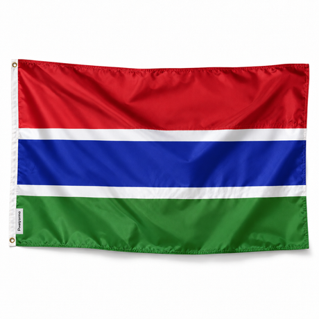 Drapeau de la Gambie – Plusieurs Tailles – Polyester Résistant