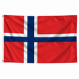 Drapeau Svalbard et Jan Mayen – Plusieurs Tailles – Polyester Résistant