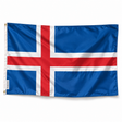 Drapeau de l'Islande – Plusieurs Tailles – Polyester Résistant
