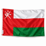 Drapeau d'Oman – Plusieurs Tailles – Polyester Résistant