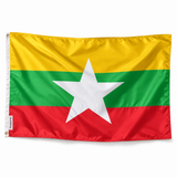 Drapeau de la Birmanie – Plusieurs Tailles – Polyester Résistant