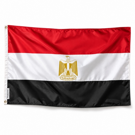 Drapeau de l'Égypte – Plusieurs Tailles – Polyester Résistant