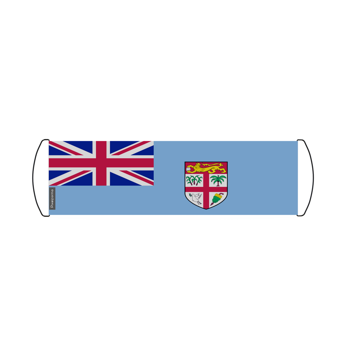 Banner de desplazamiento de bandera de Fiji 