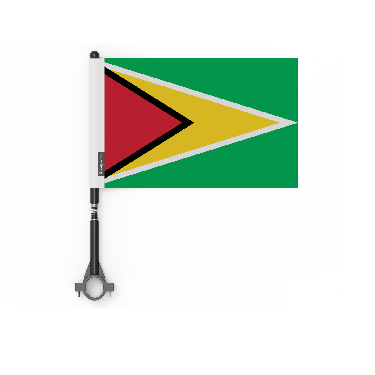 Drapeau de vélo du Guyana en polyester