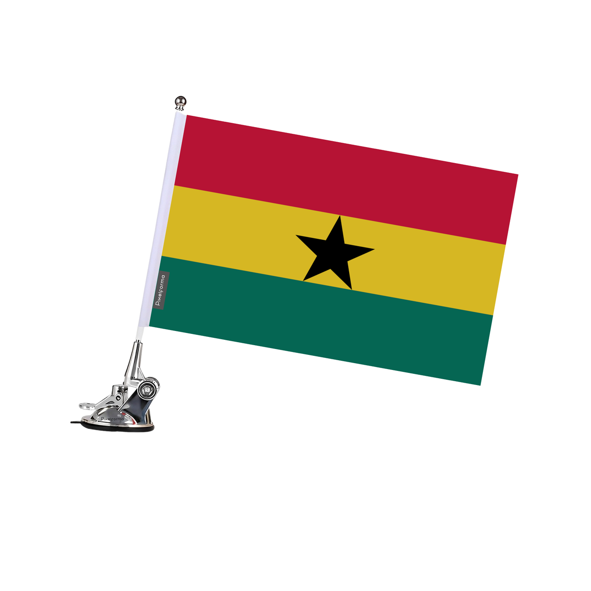 Mât à Ventouse Drapeau Ghana en Polyester