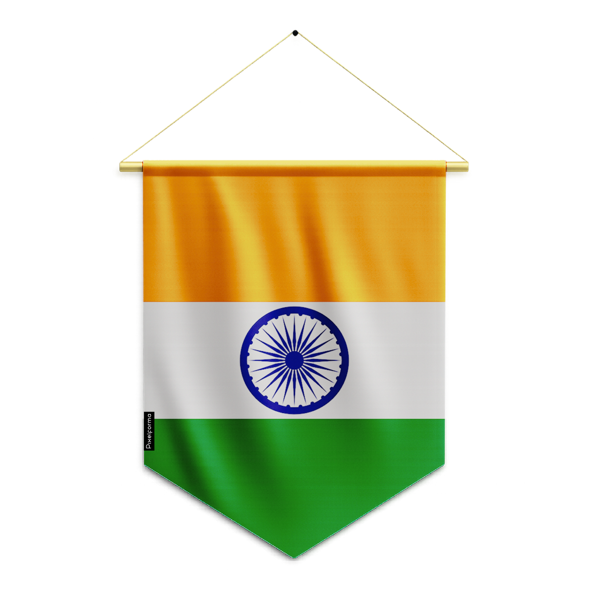 Fanion Drapeau l'Inde en Polyester