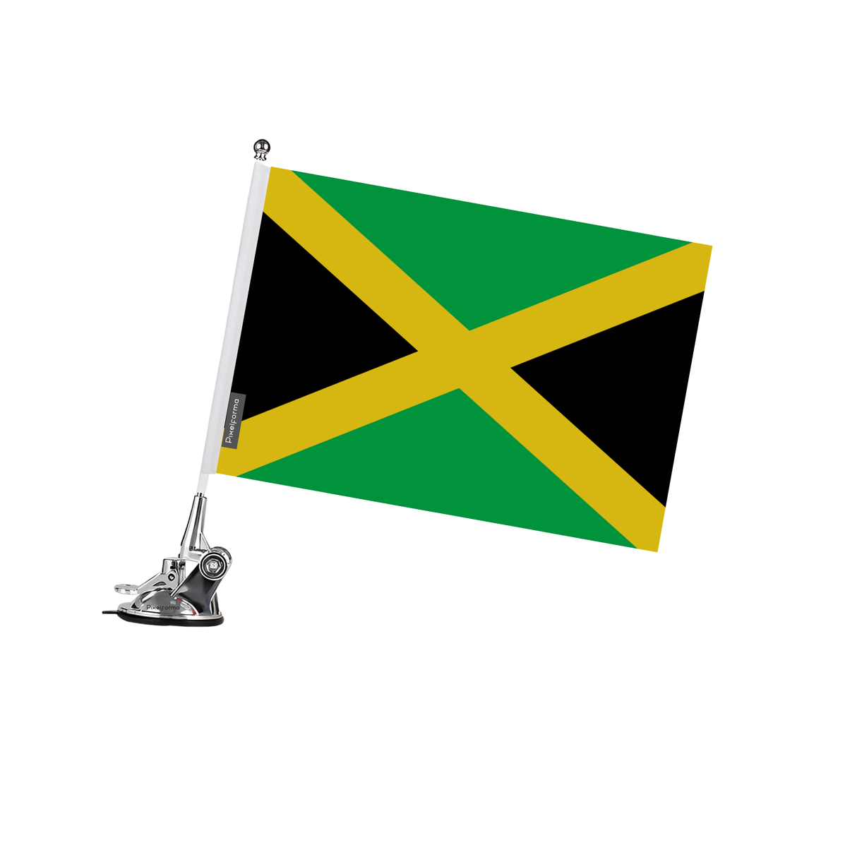 Jamaica Flag Suction Cup Pole