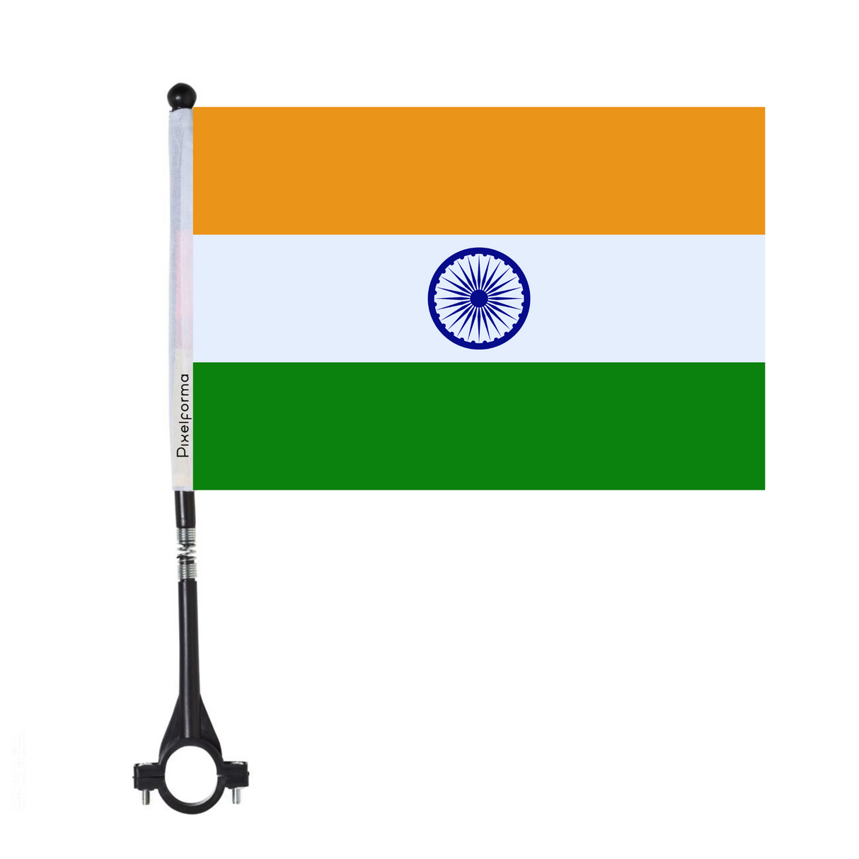 Drapeau de vélo de l'Inde en polyester