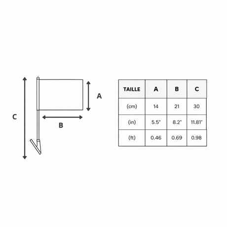 Drapeau adhésif nicaragua polyester souple facile à coller