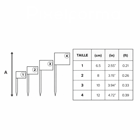 Cure-dents drapeau portugal plastique adhésif bambou