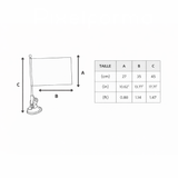 Mât à ventouse nations sud-américaines polyester inoxydable