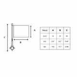 Mini drapeau vélo espagne en polyester visibilité optimale