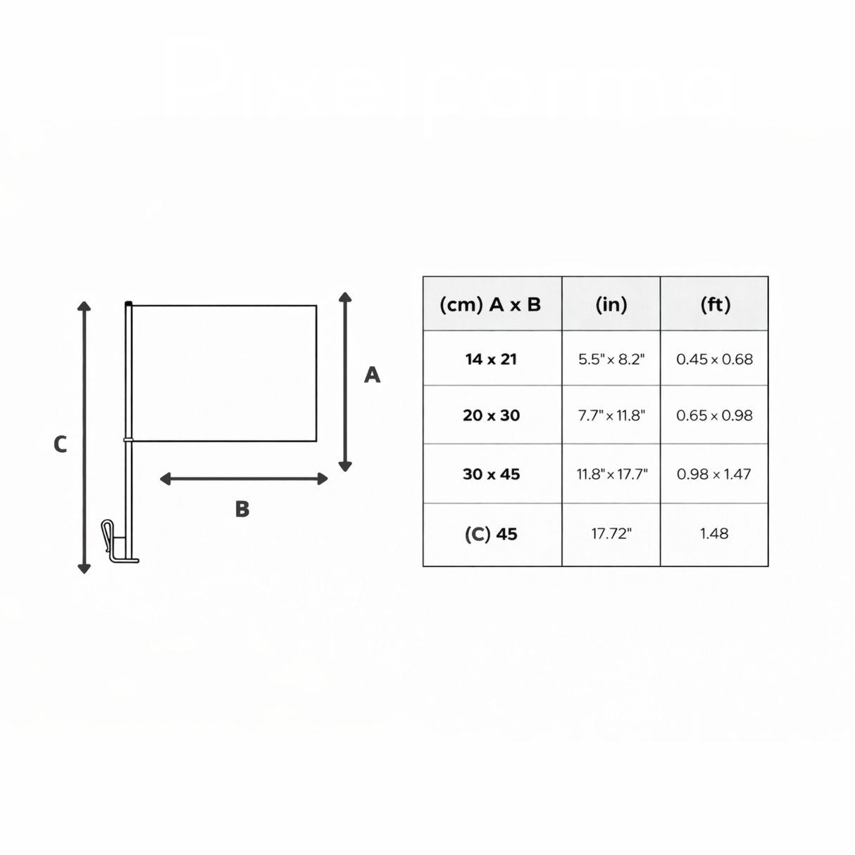 Drapeau voiture bleu foncé france polyester fixation fenêtre