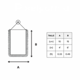 Fanion voiture slovaquie en polyester à suspendre