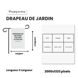 Drapeau Jardin Biélorussie en Ployester