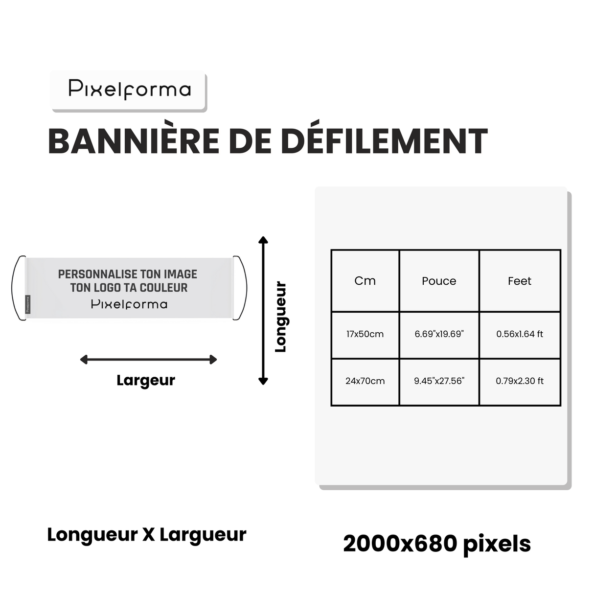 Bannière de défilement Drapeau de la Géorgie du Sud-et-les Îles Sandwich du Sud - Pixelforma