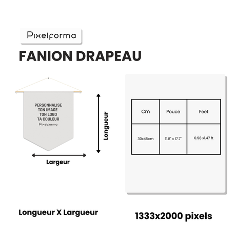 Fanion Drapeau Hongrie en Polyester