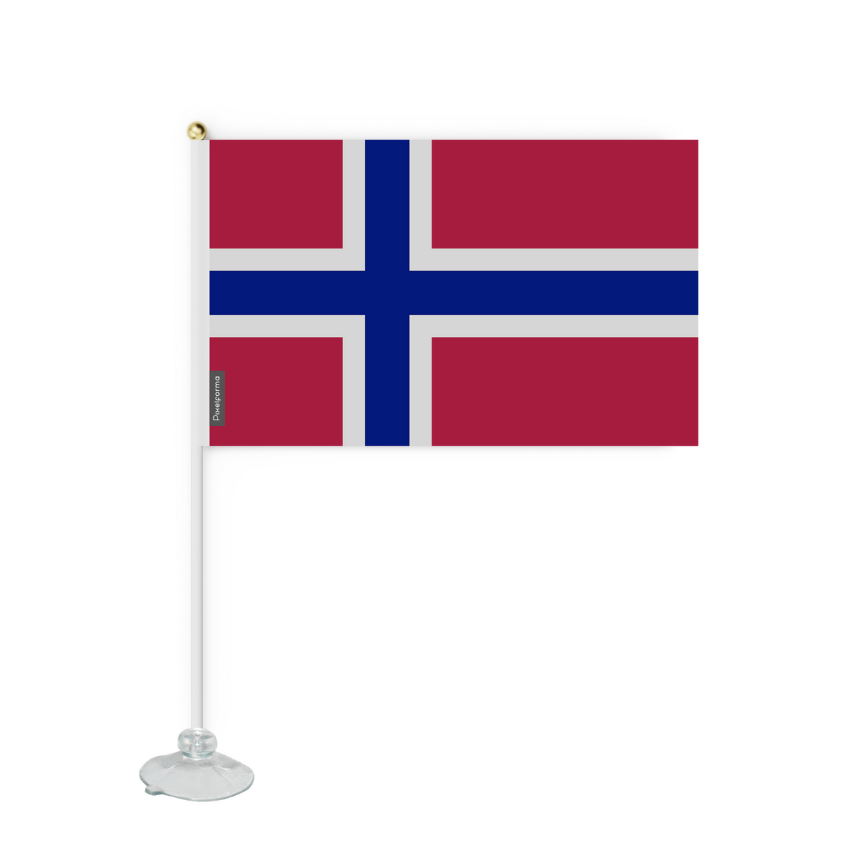 Mini Flag Suction Cup Flag of Norway