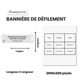 Bannière de défilement Drapeau des États fédérés de Micronésie - Pixelforma