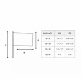 Mini drapeau barbade en polyester pour décoration festive