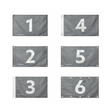 Drapeau protectorat français rimatara polyester œillets gauche