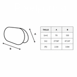 Support publicitaire ovale drapeau tonga léger facile à poser