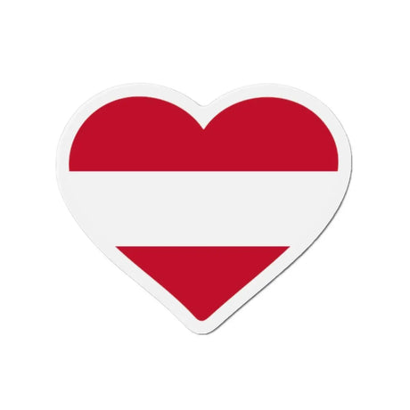 Aimant coeur autriche forme décorative pour réfrigérateur