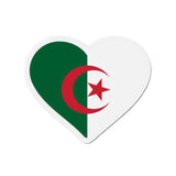 Aimant coeur drapeau algérie en plusieurs tailles - pixelforma