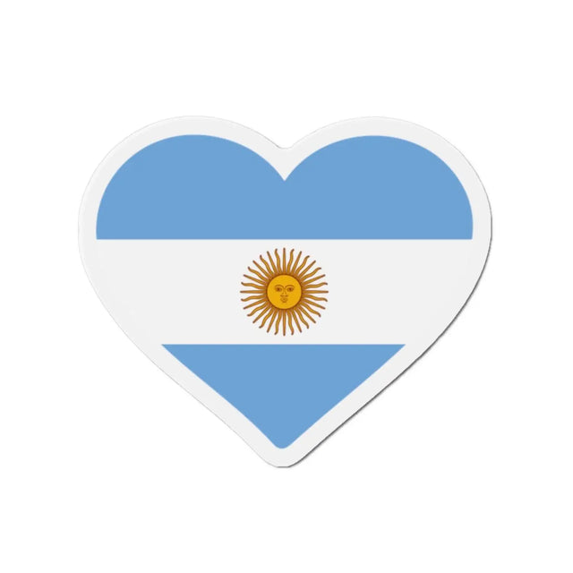 Aimant coeur drapeau argentine en plusieurs tailles - pixelforma