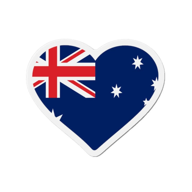 Aimant coeur drapeau australie en plusieurs tailles - pixelforma