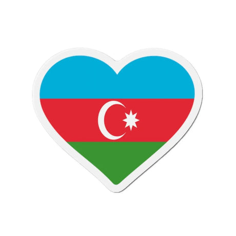 Aimant cœur drapeau azerbaïdjan décoratif souvenir coloré
