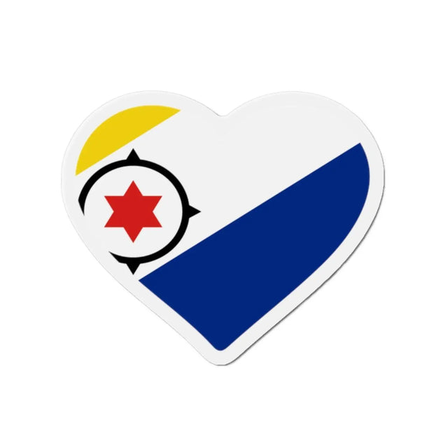 Aimant coeur drapeau bonaire en plusieurs tailles - pixelforma