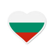 Aimant coeur drapeau bulgarie forme décorative métal