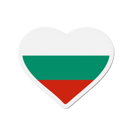 Aimant coeur drapeau bulgarie forme décorative métal