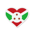 Aimant cœur drapeau burundi décoratif pour réfrigérateur