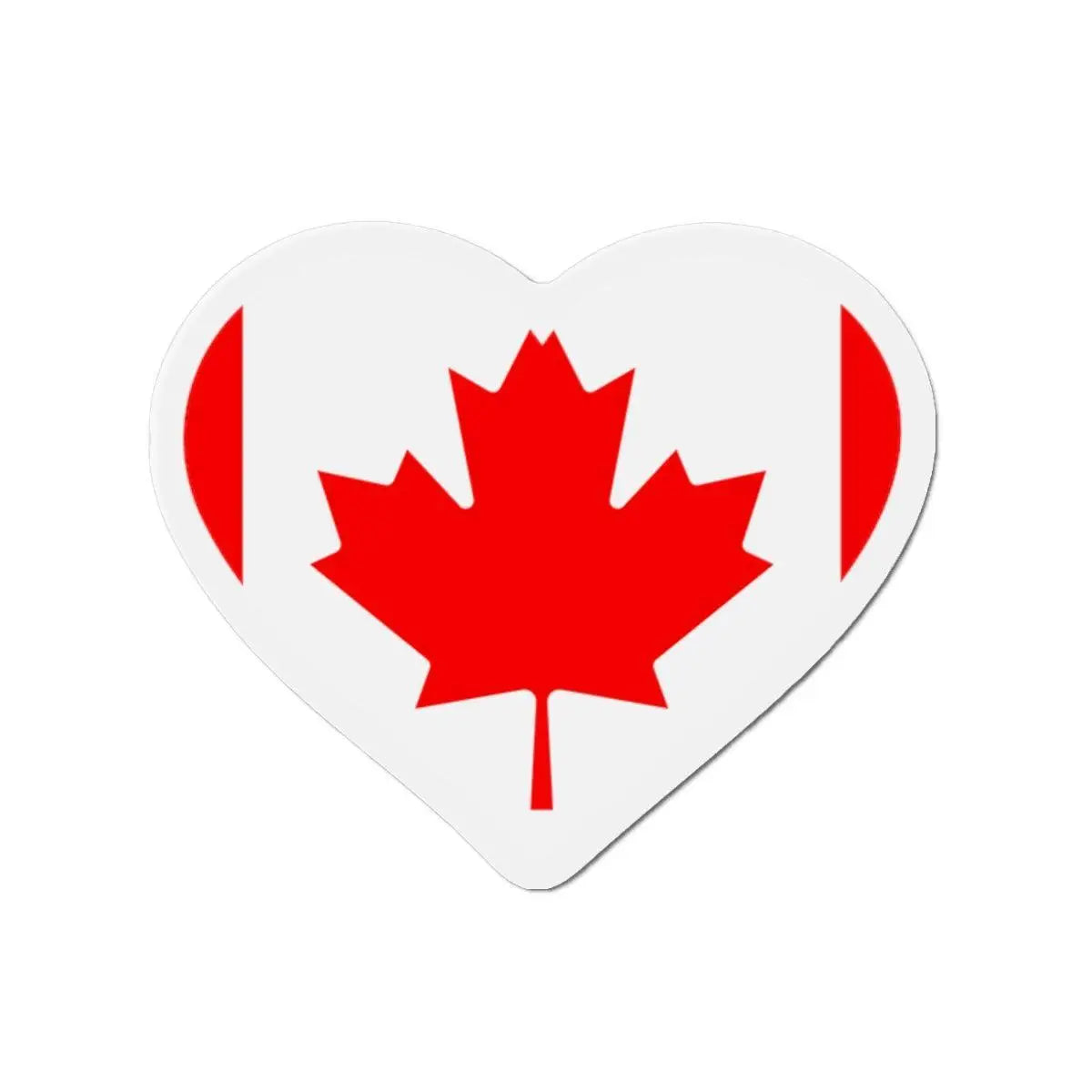 Aimant cœur drapeau canada décoratif pour réfrigérateur