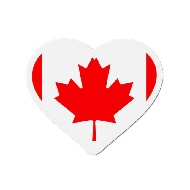 Aimant coeur drapeau canada en plusieurs tailles - pixelforma