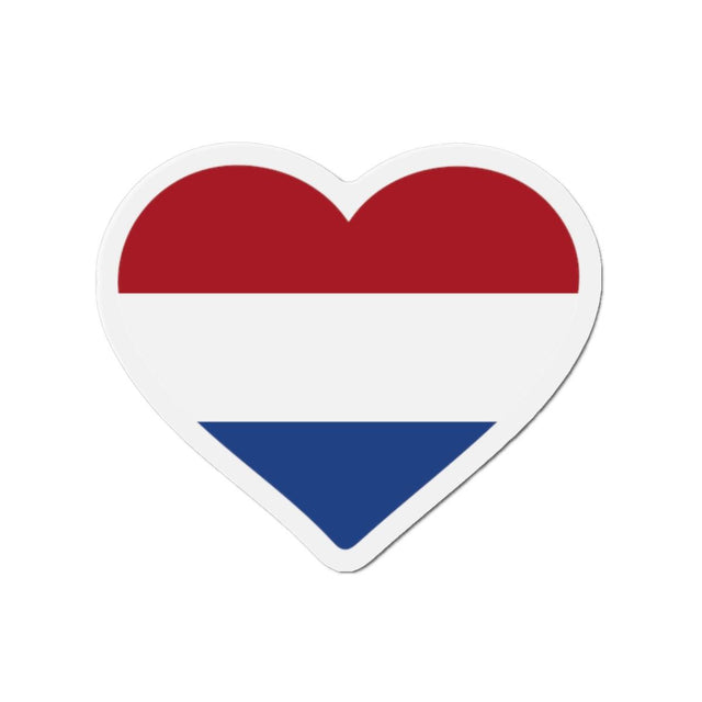 Aimant Coeur Drapeau des Pays-Bas en plusieurs tailles - Pixelforma