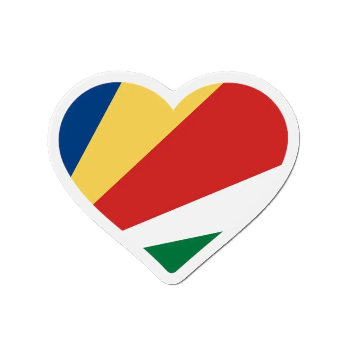 Aimant Coeur Drapeau des Seychelles en plusieurs tailles - Pixelforma 