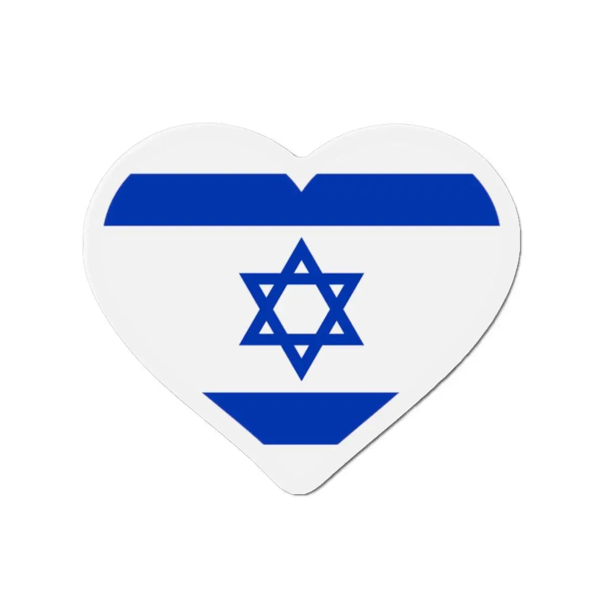 Aimant coeur drapeau d’israël décoratif forme originale