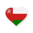 Aimant coeur drapeau d’oman forme décorative réfrigérateur