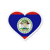 Aimant Coeur Drapeau du Belize en plusieurs tailles - Pixelforma