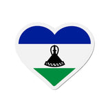 Aimant Coeur Drapeau du Lesotho en plusieurs tailles - Pixelforma