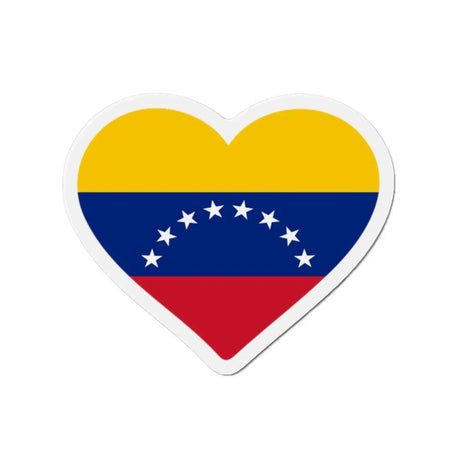 Aimant Coeur Drapeau du Venezuela en plusieurs tailles - Pixelforma 