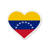 Aimant Coeur Drapeau du Venezuela en plusieurs tailles - Pixelforma