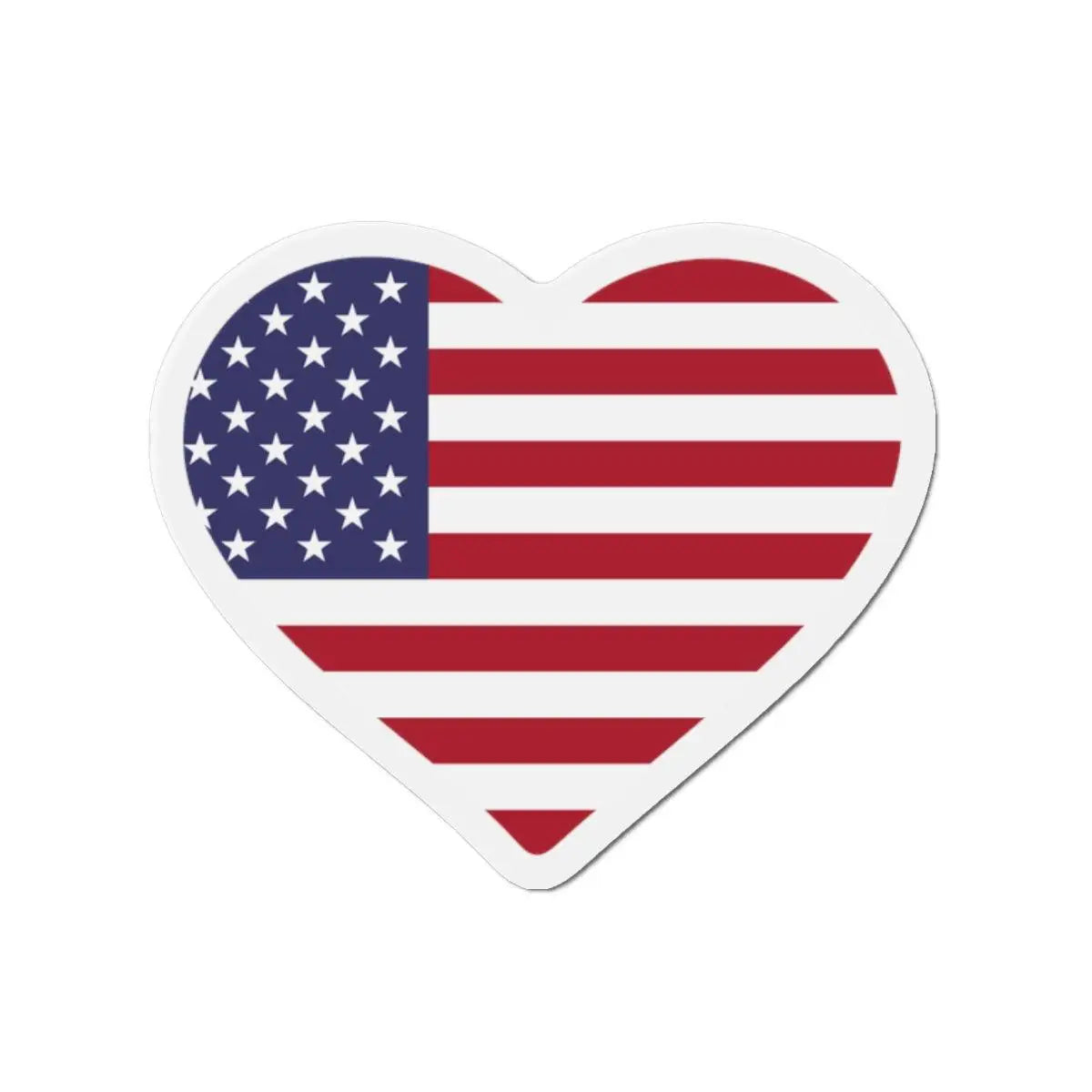 Aimant cœur drapeau états-unis déco magnétique souvenir