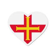 Aimant cœur drapeau guernesey décoratif souvenir magnet