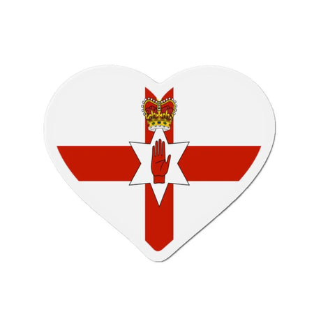 Aimant cœur drapeau irlande du nord décoration métal