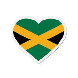 Aimant cœur drapeau jamaïque décoratif forme originale